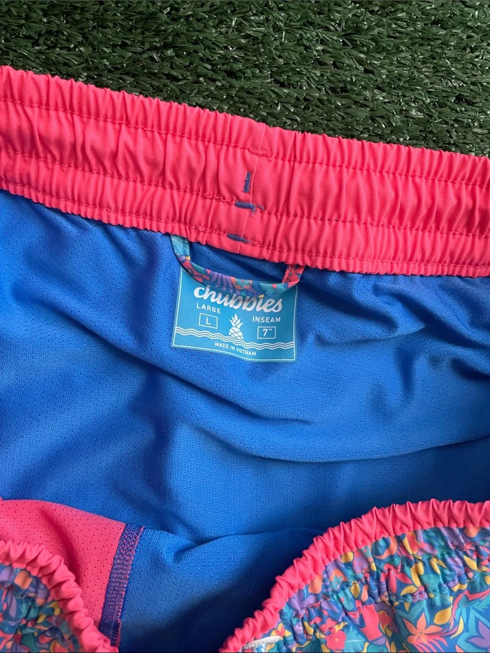 Chubbies The Spades 7” Swim Trunks Men’s Large Classic Lined Board Shorts